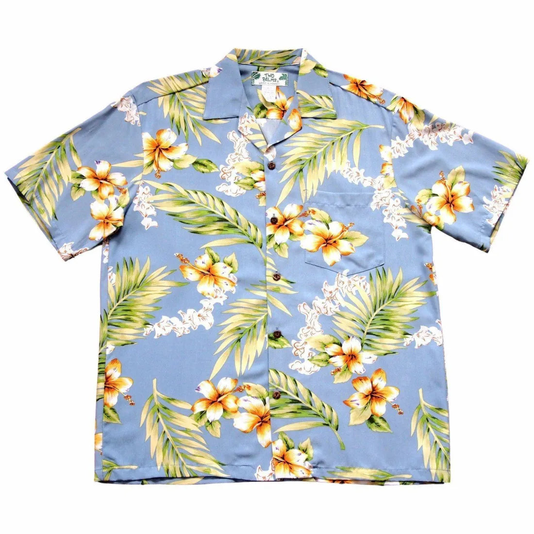 Atoll Blue Hawaiian Rayon Shirt