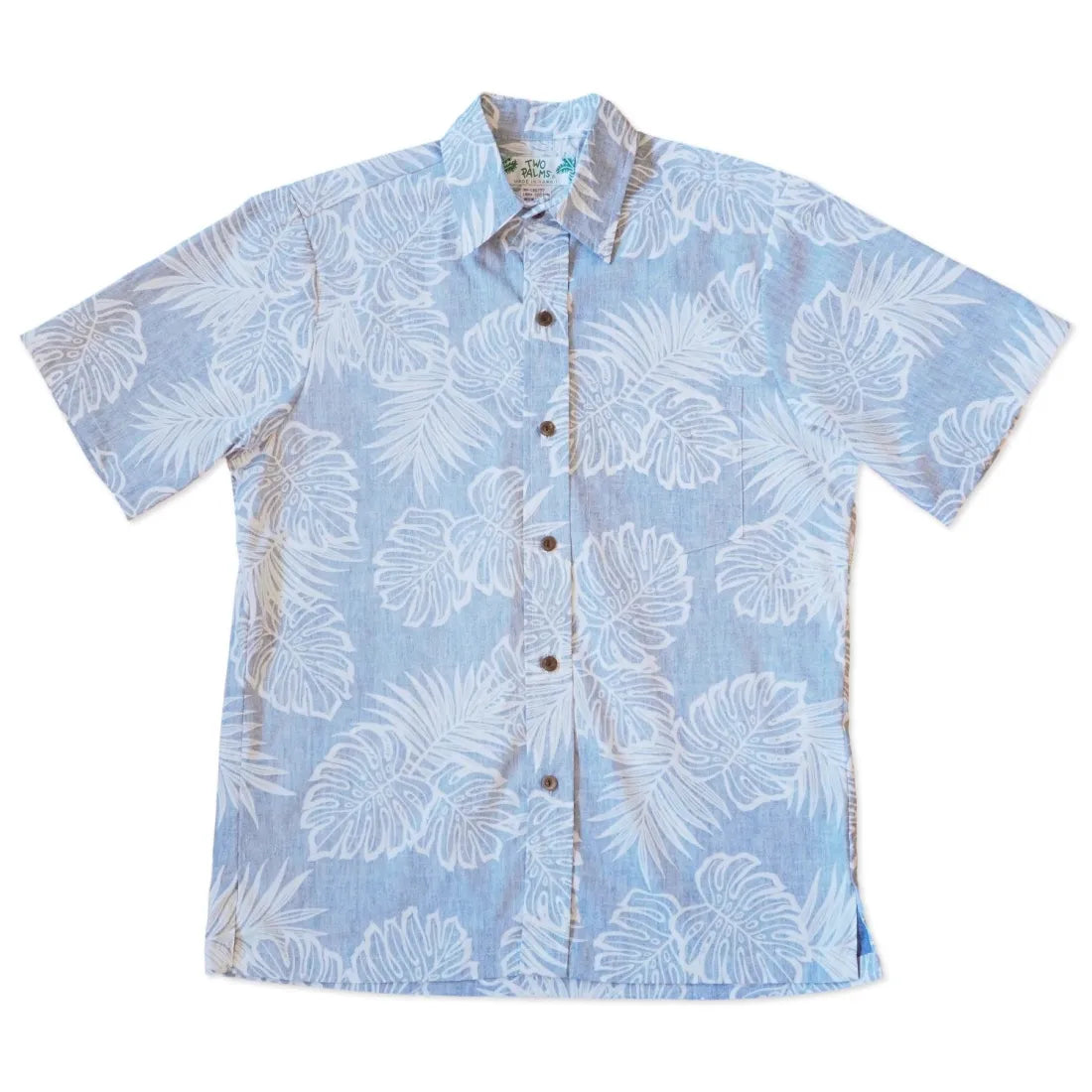 Blue Leaf Hawaiian REVERSE Shirt