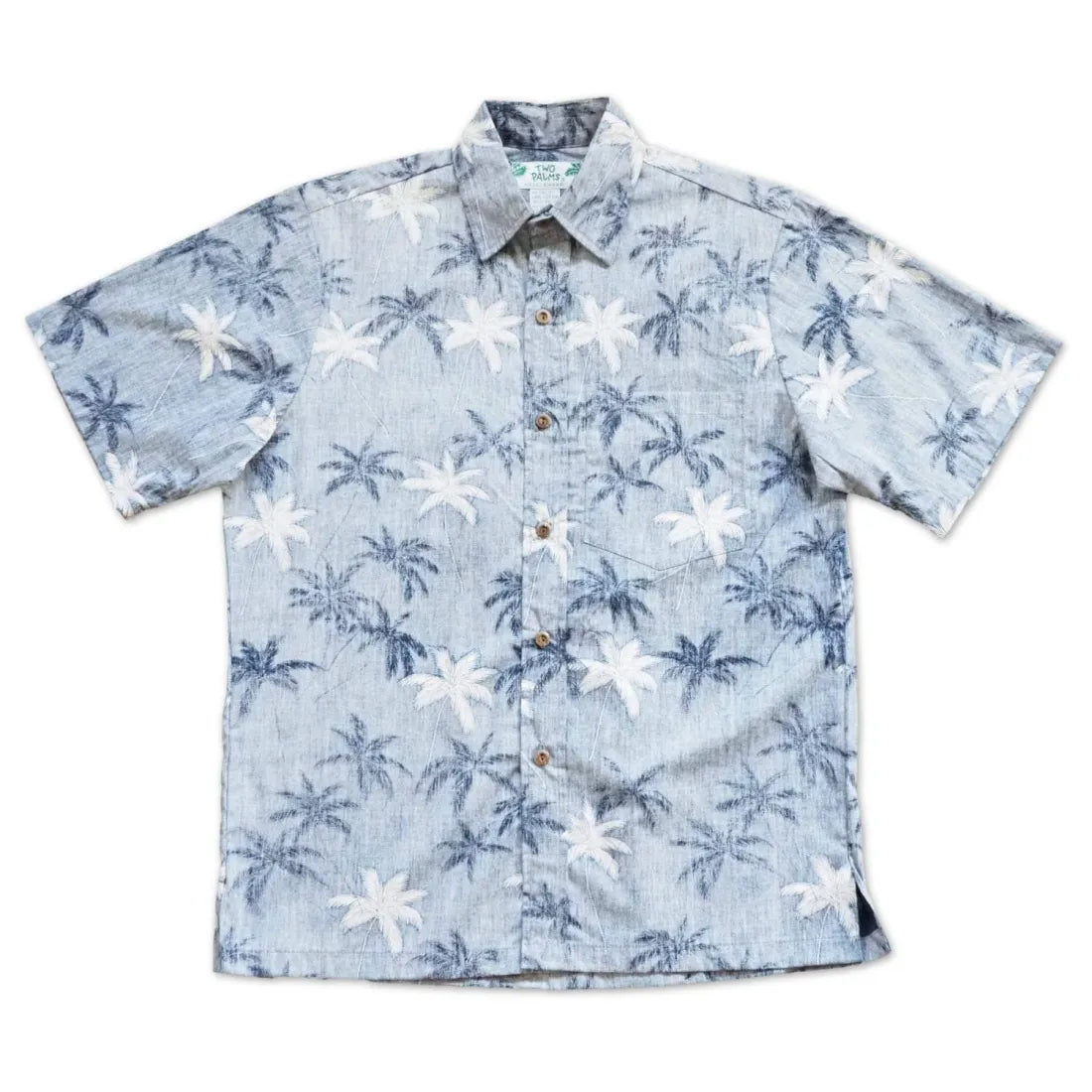 Blue Palm Beach Hawaiian REVERSE Shirt