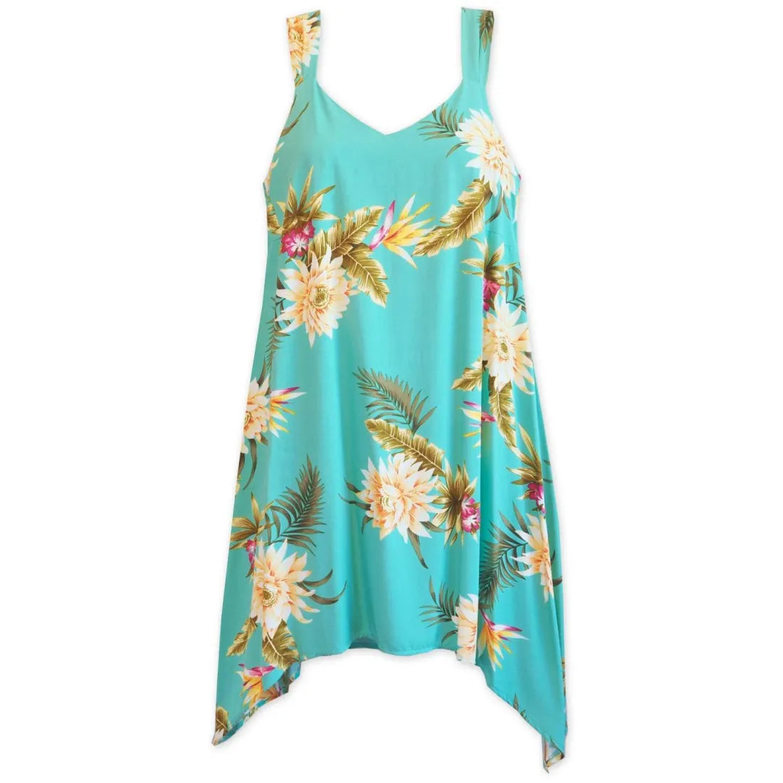 Mountain Green Swing Hawaiian Dress