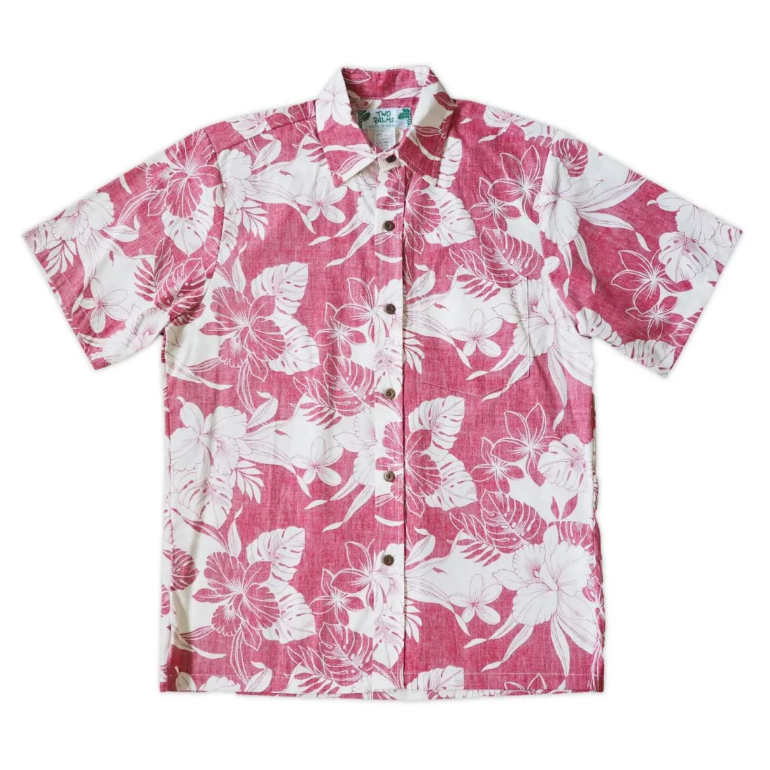 Orchid Shadow Red Hawaiian REVERSE Shirt