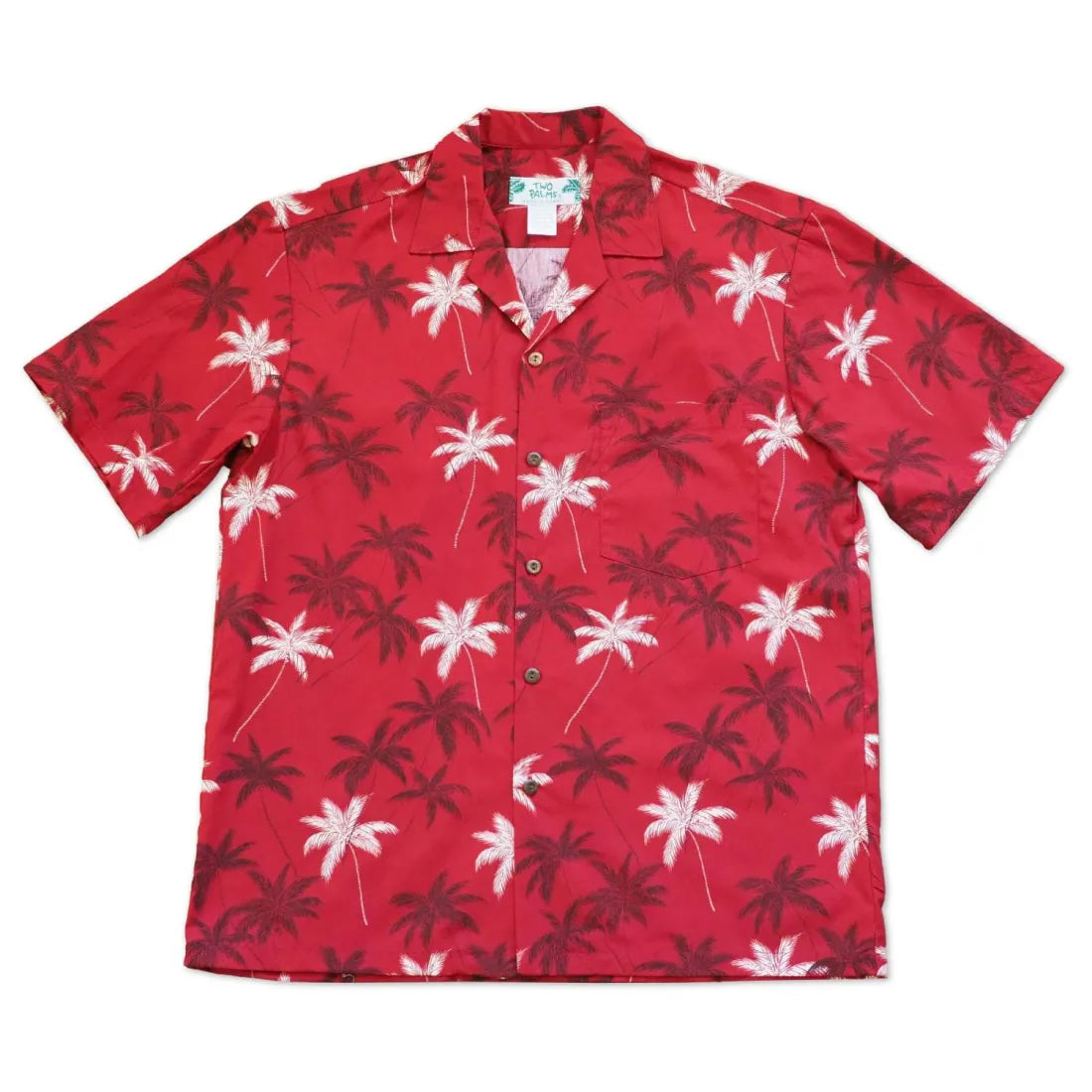 Palm Beach Red Hawaiian Cotton Shirt