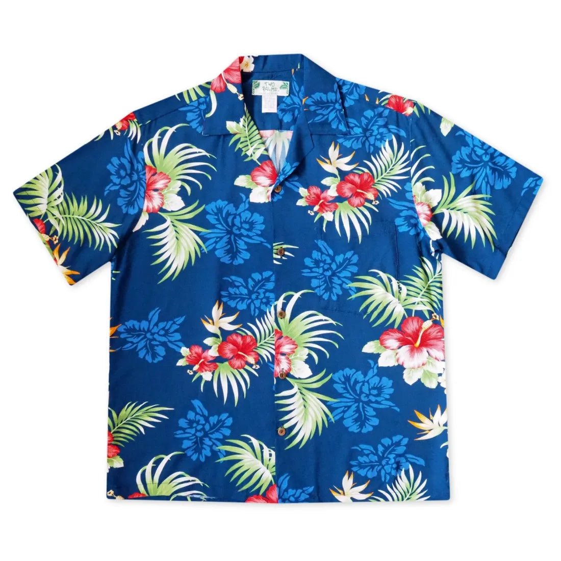 Passion Navy Blue Hawaiian Rayon Shirt