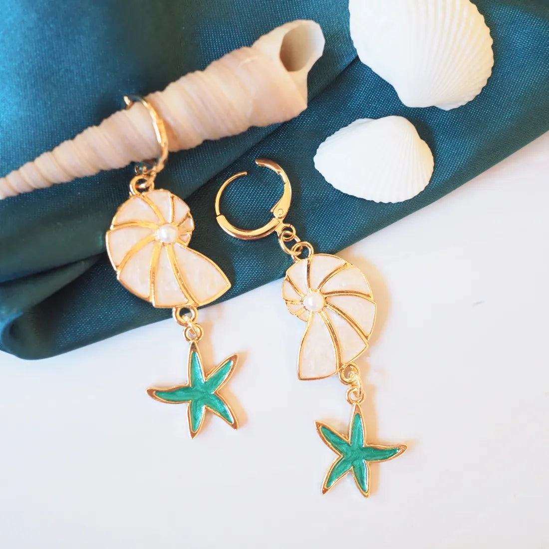 Tidepool Dangle Huggie Earrings