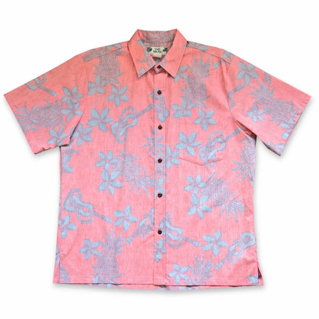 Ukulele Fun Red Hawaiian REVERSE Shirt