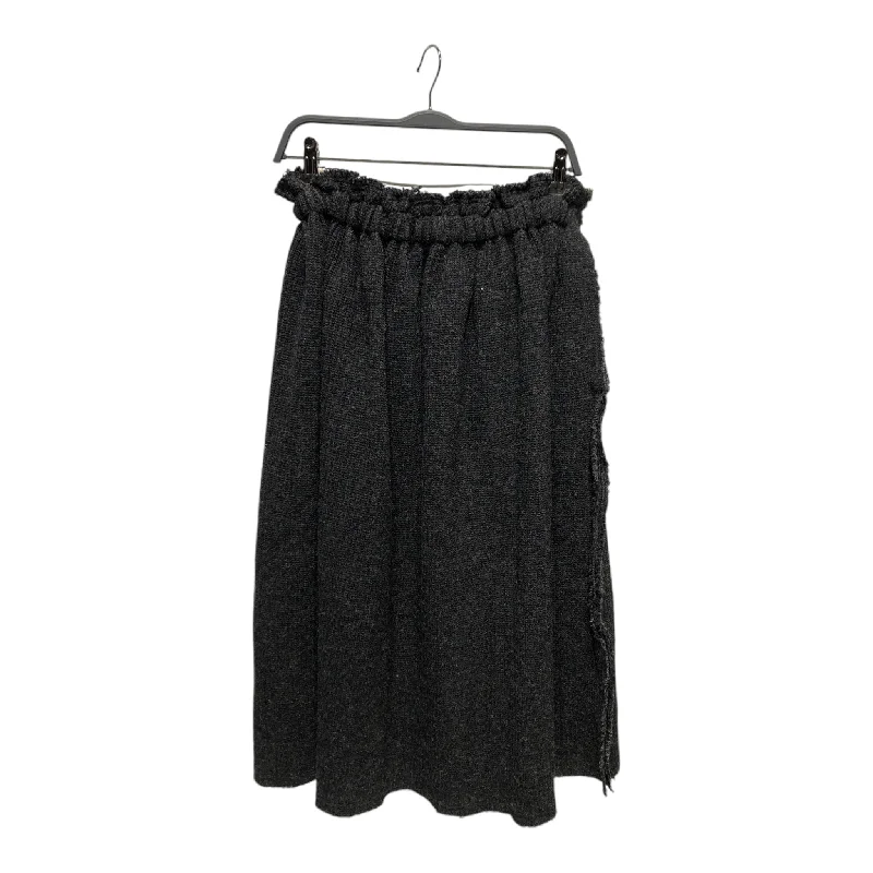 COMME des GARCONS/Long Skirt/S/Wool/GRY/WOOL SKIRT