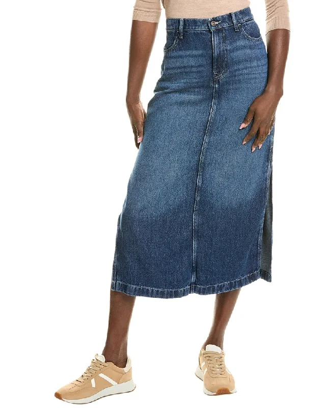 7 For All Mankind Midi Skirt